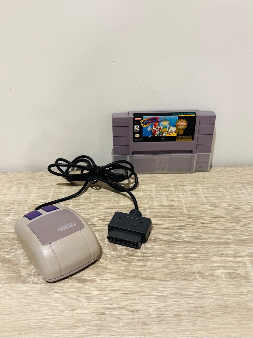 Mario Paint & OEM SNES Mouse Bundle (Super Nintendo) Authentic, Tested & Working